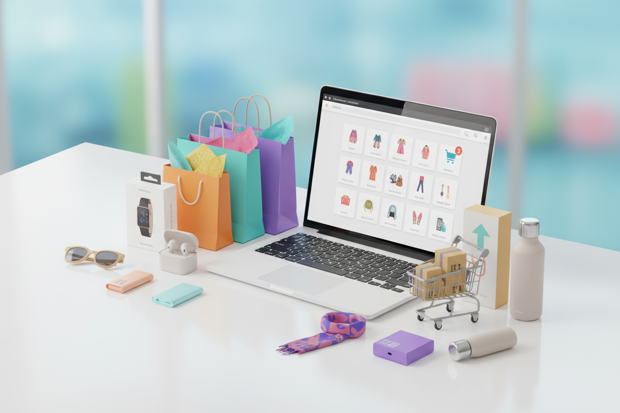 i want to generate e commerce related banner who describe shoping not any other tex